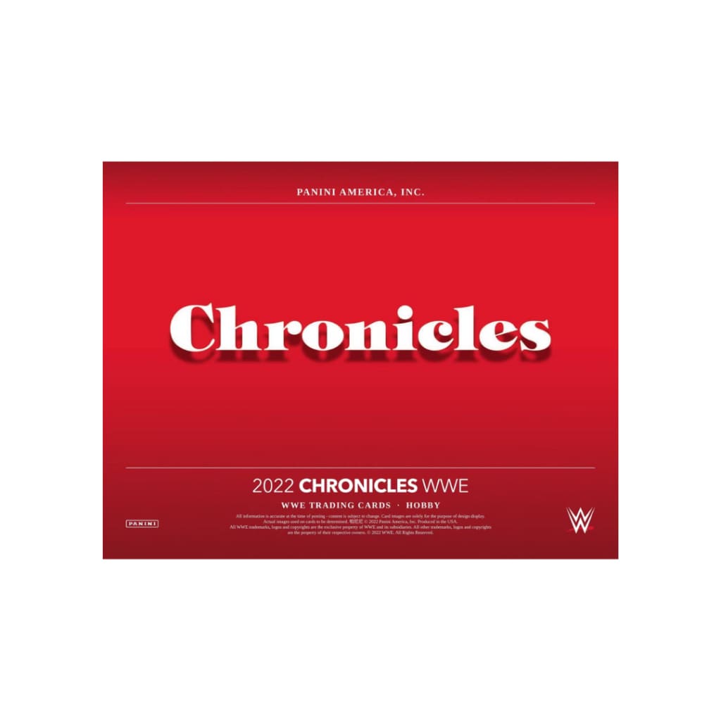 2022 Panini Chronicles WWE Sealed Hobby Box (Pre Order)