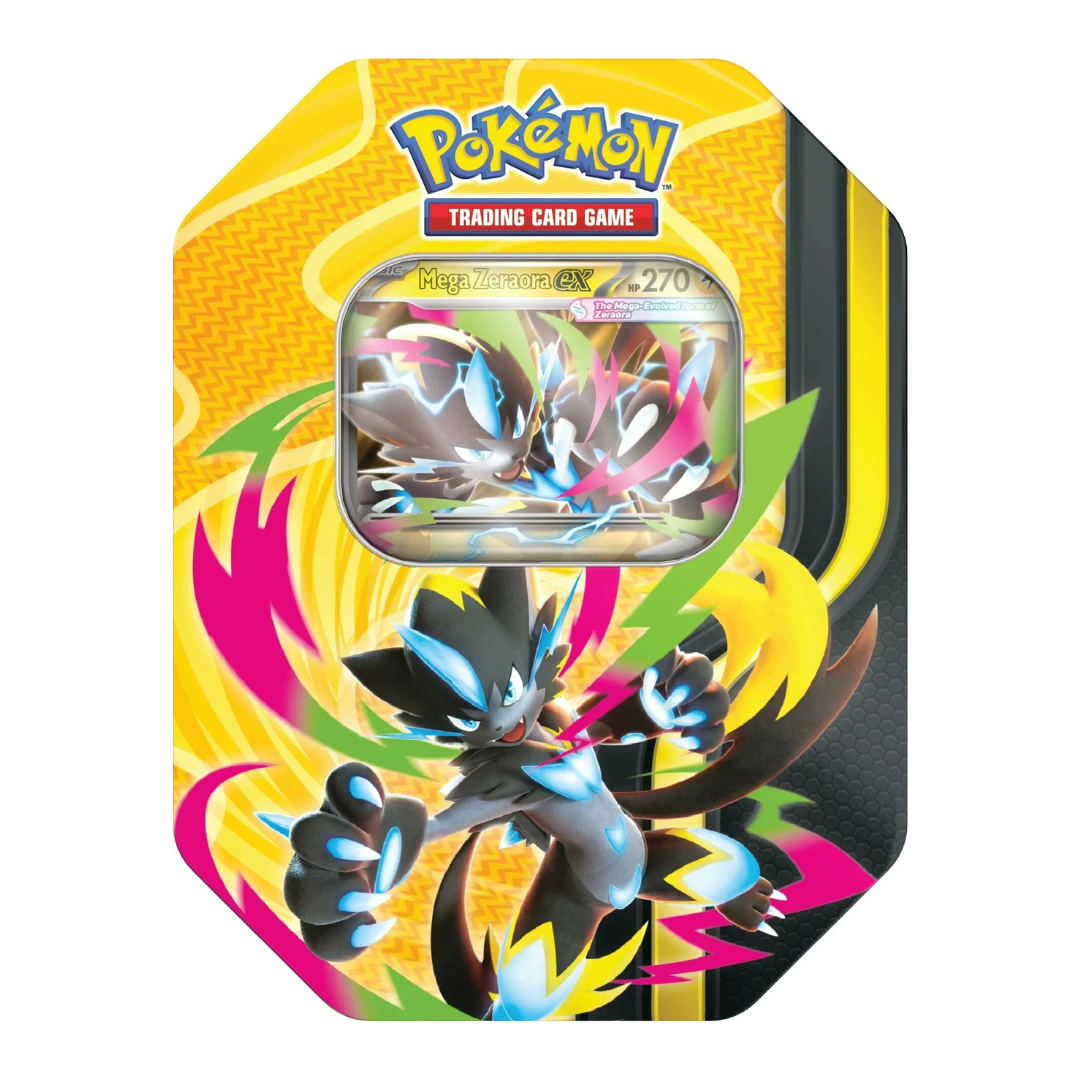 Pokemon TCG: Mega Forces Tin -  Mega Zeraora ex (Pre Order)
