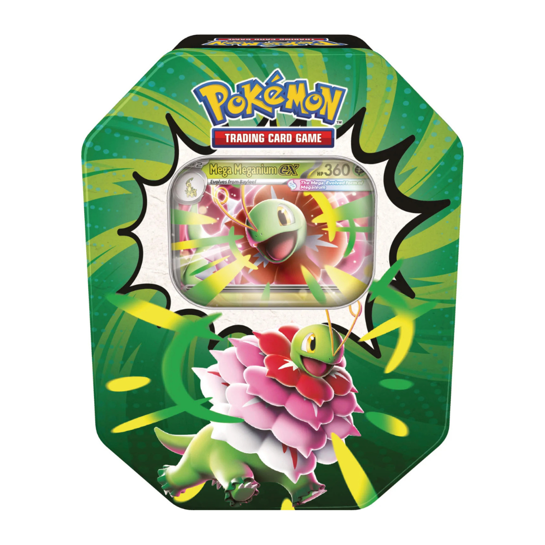 Pokemon Ascended Heroes Tin - Mega Meganium ex (Pre Order)