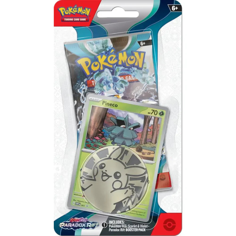 Pokemon - Scarlet and Violet -  Paradox Rift - SV04 - Checklane Blister - Pineco