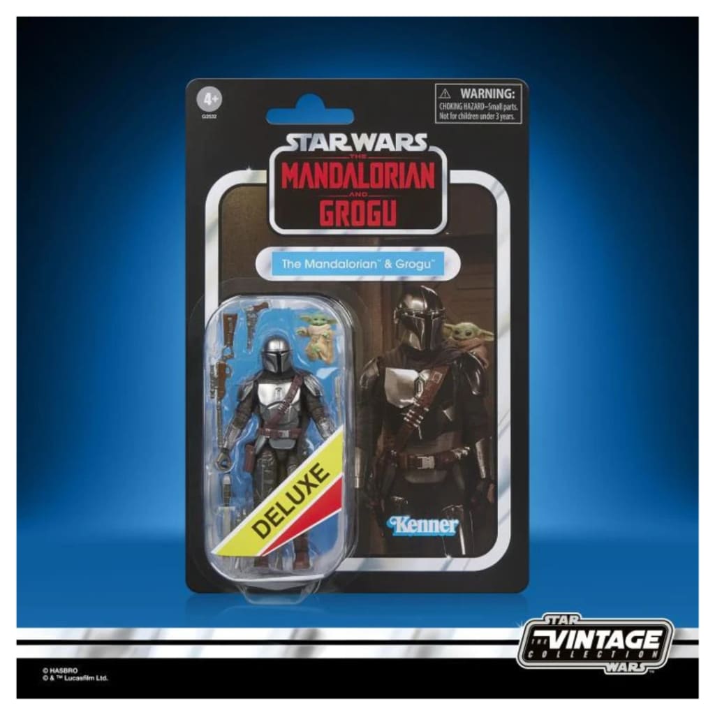 Star Wars: The Vintage Collection The Mandalorian and Grogu (The Mandalorian and Grogu) Deluxe Action Figure (Pre Order)